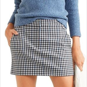 NWT Tibi gingham twill miniskirt